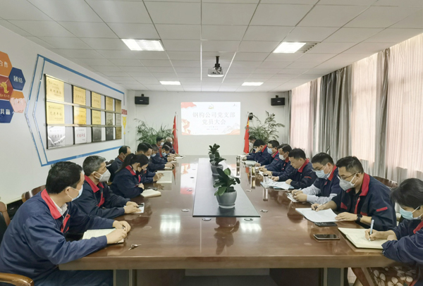 钢构公司党支部召开组织生活会 钢构公司党支部召开组织生活会